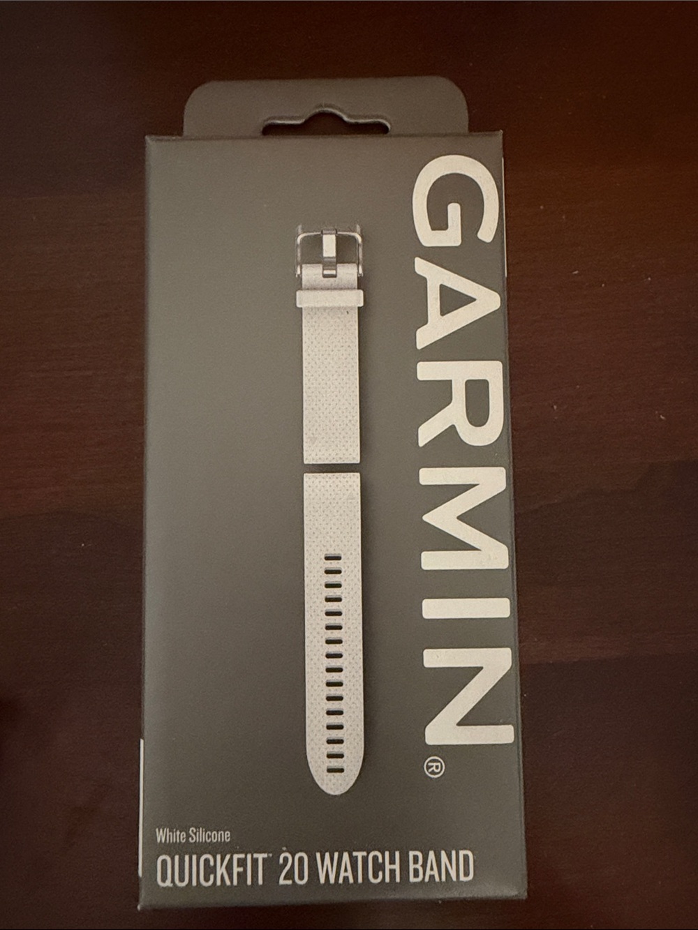 Garmin White Silicone QuickFit 20 Watch Band